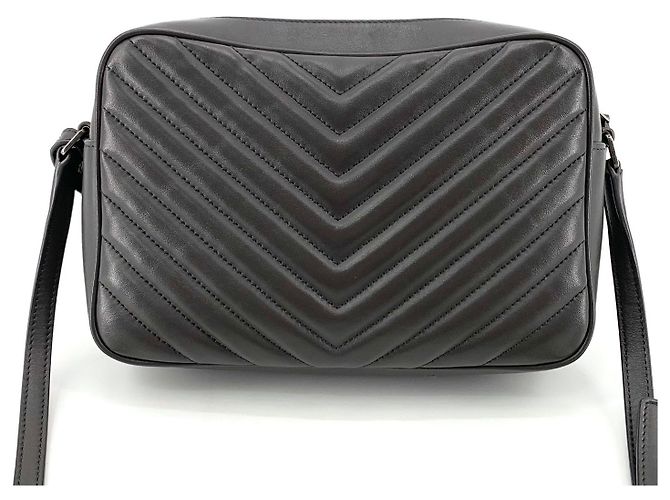 Autre Marque SAINT LAURENT Borsa a tracolla Camera Grigia in pelle - vista 3