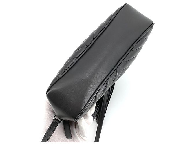 Autre Marque SAINT LAURENT Borsa a tracolla Camera Grigia in pelle - vista 6