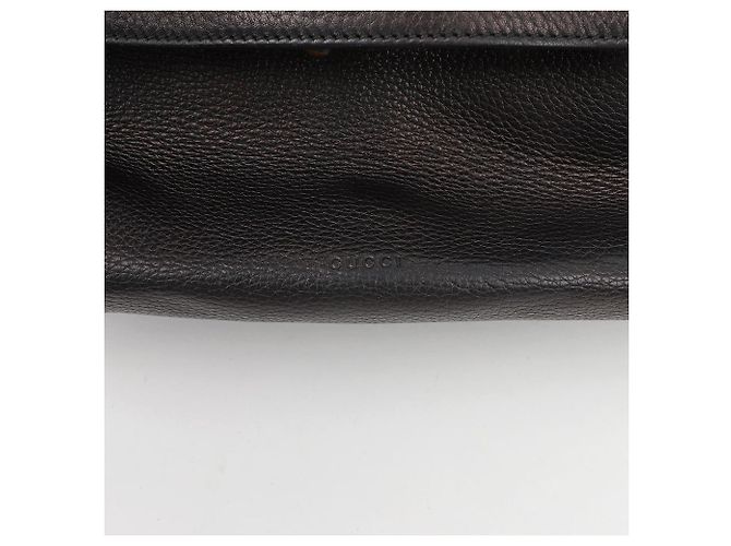 Bamboo Gucci Borsa a tracolla in pelle con chiusura in bambù Nera - vista 5