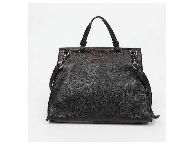 Bamboo Gucci Borsa a tracolla in pelle con chiusura in bambù Nera - vista 6