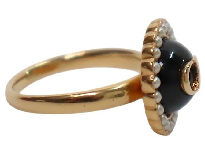 Dior Anello Petit CD Baroque Gold Ring Size - vista 4