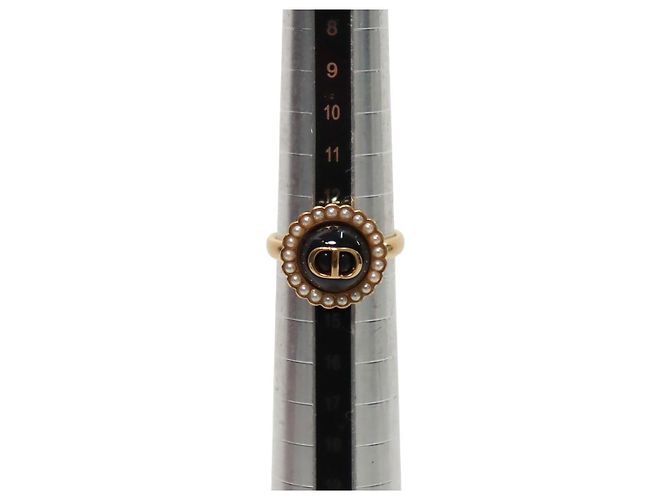 Dior Anello Petit CD Baroque Gold Ring Size - vista 6