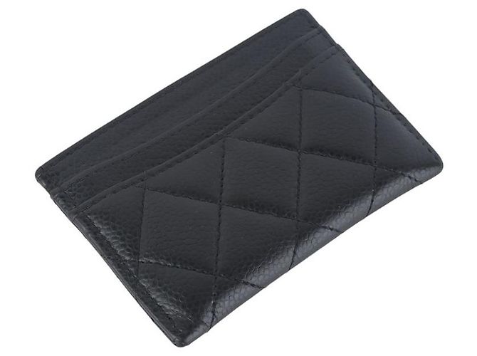 Chanel Tarjetero Classic Caviar Gold CC - vista 2