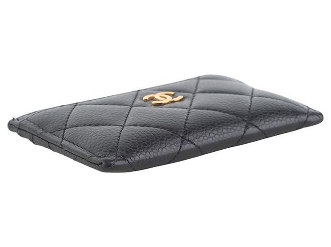 Chanel Tarjetero Classic Caviar Gold CC - vista 3