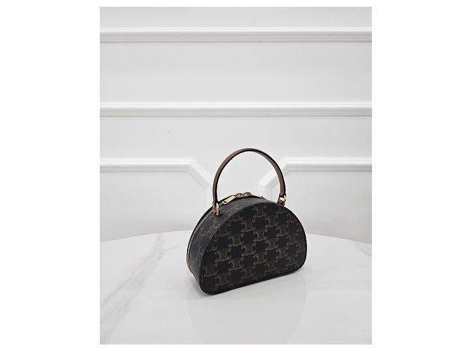 Céline Triomphe Canvas Half Moon - vista 3
