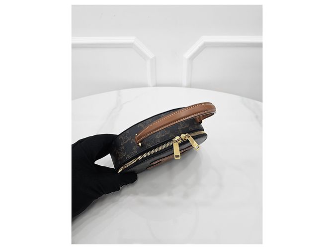 Céline Triomphe Canvas Half Moon - vista 4