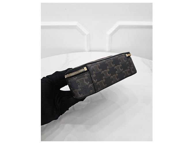Céline Triomphe Canvas Half Moon - vista 5