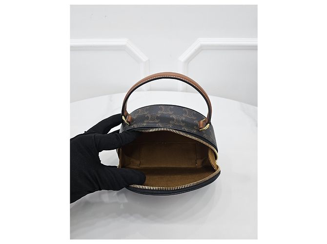 Céline Triomphe Canvas Half Moon - vista 8