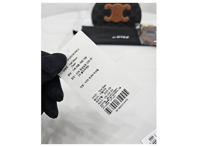 Céline Triomphe Canvas Half Moon - vista 9
