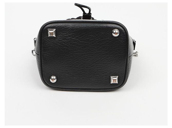 Maison Martin Margiela Picca borsa secchiello in pelle nera - vista 5