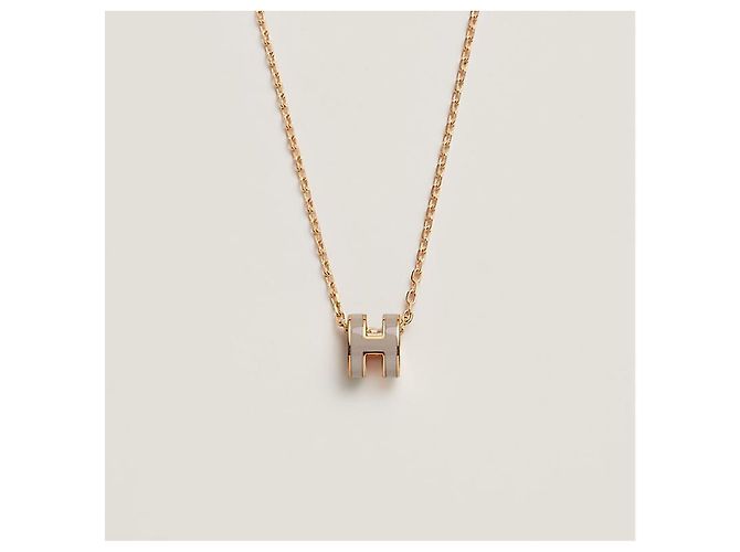 Hermès Collana Mini Pop da donna Maron Glace Yellow Gold - vista 2