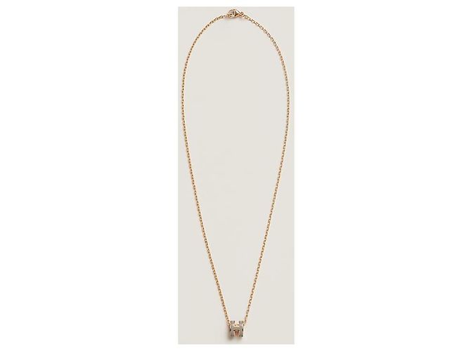 Hermès Collana Mini Pop da donna Maron Glace Yellow Gold - vista 4
