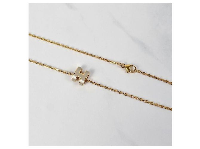 Hermès Collana Mini Pop da donna Maron Glace Yellow Gold - vista 8