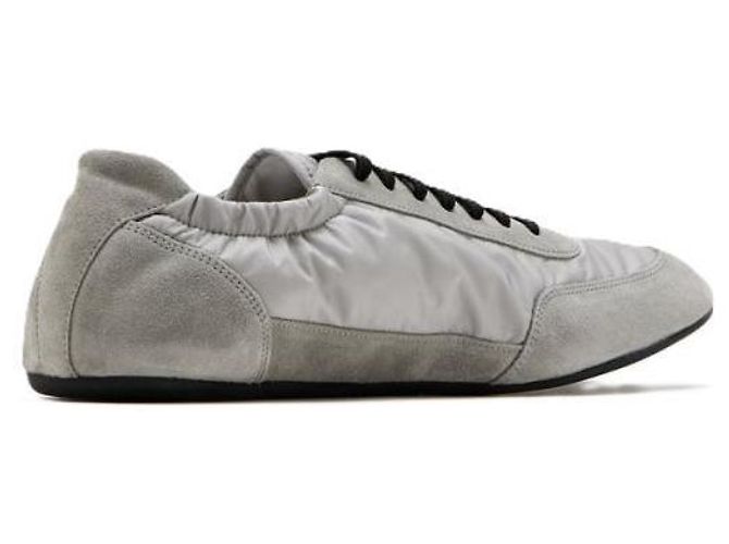 Prada Sneakers Collaps in nylon e camoscio - vista 4