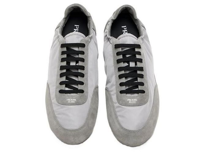 Prada Sneakers Collaps in nylon e camoscio - vista 5