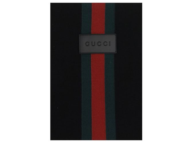 Gucci Cachecol Oves Aries em lã preta - vista 3