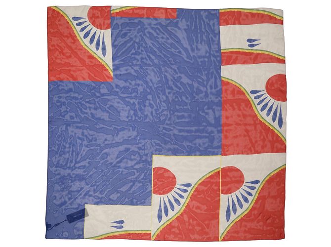 Dolce & Gabbana Foulard quadrato astratto multicolore - vista 2