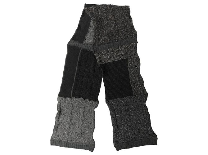 Dolce & Gabbana Mehrfarbiger Patchwork-Wollstrick-Schal - Ansicht 2