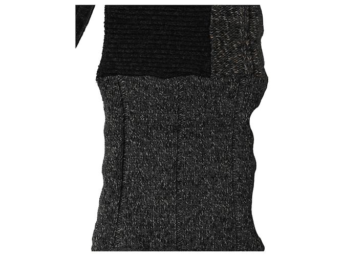 Dolce & Gabbana Mehrfarbiger Patchwork-Wollstrick-Schal - Ansicht 3