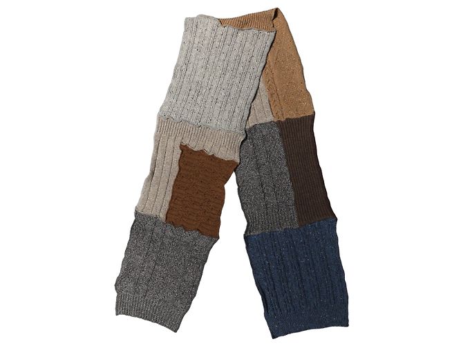 Dolce & Gabbana Mehrfarbiger Patchwork-Wollstrick-Schal - Ansicht 2