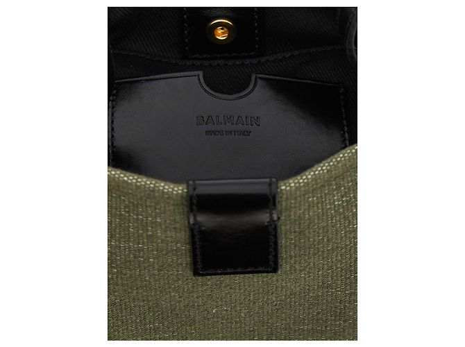 Balmain Bicolor Baumwollhandtasche - Ansicht 4