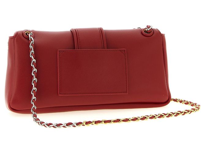 Jacquemus Borsa a tracolla in pelle di agnello rossa - vista 2