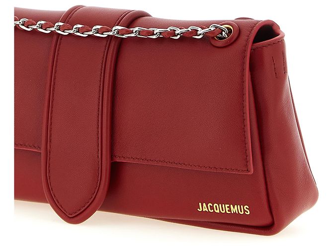Jacquemus Borsa a tracolla in pelle di agnello rossa - vista 3