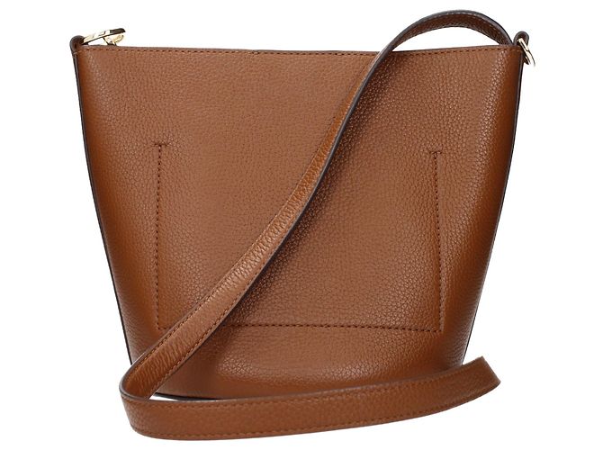 Tory Burch Borsa a tracolla in pelle marrone - vista 3