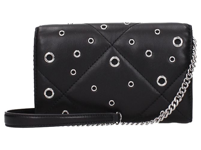 Tory Burch Bolso de mano de cuero negro - vista 3