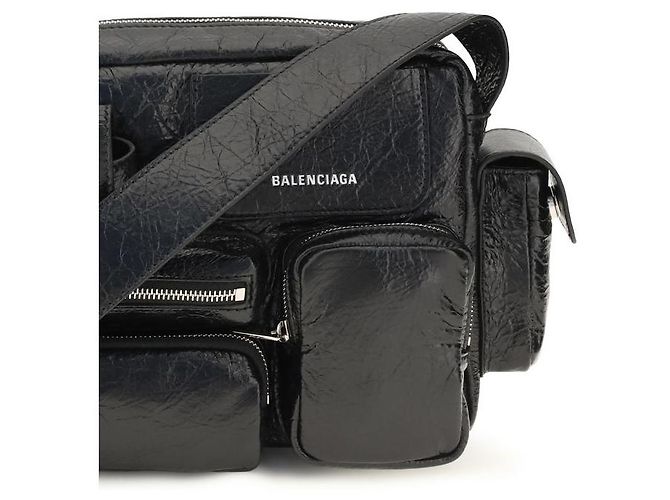 Balenciaga Borsa a tracolla Black Lamb Ovis Aries - vista 4