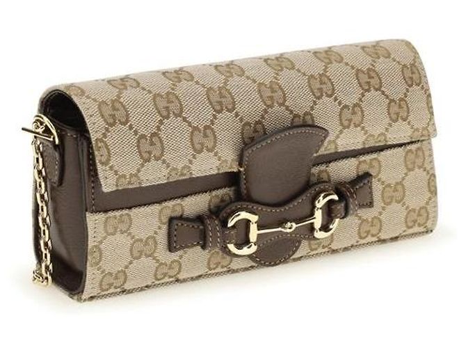 Gucci Beiges Polyester-Portemonnaie - Ansicht 2