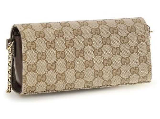 Gucci Beiges Polyester-Portemonnaie - Ansicht 3