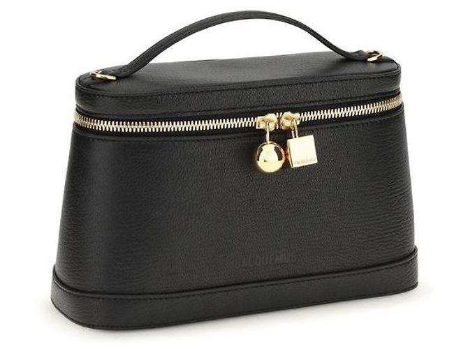 Jacquemus Borsa Bos Taurus in pelle di vitello nera - vista 2