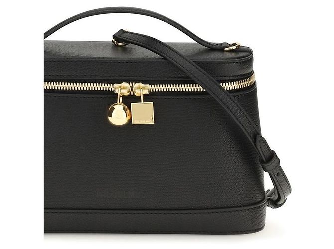 Jacquemus Borsa Bos Taurus in pelle di vitello nera - vista 4