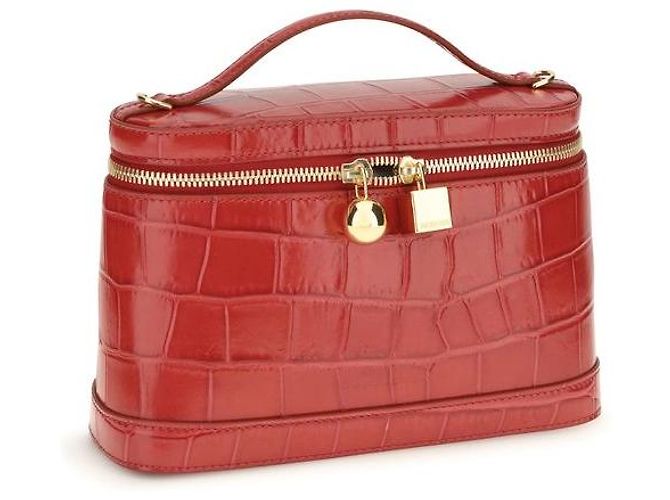 Jacquemus Borsa Bos Taurus in pelle di vitello rossa - vista 2