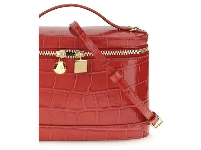 Jacquemus Borsa Bos Taurus in pelle di vitello rossa - vista 4