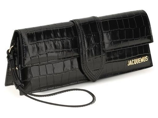 Jacquemus Black Calf Leather Bos Taurus Clutch Bag - view 2