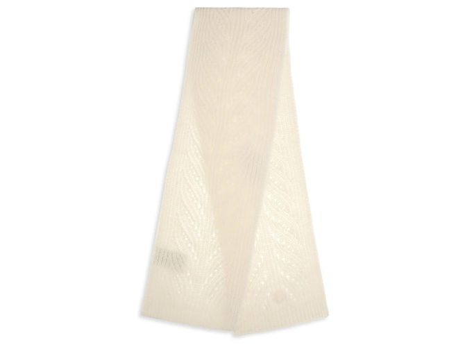 Moncler Sciarpa Oves Aries in lana beige - vista 2