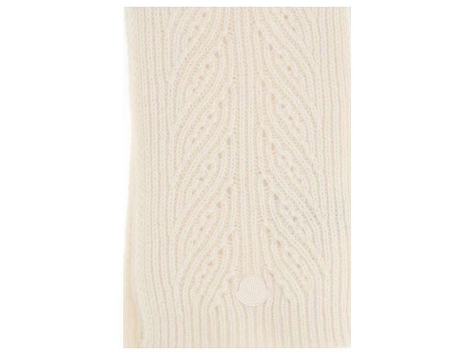 Moncler Sciarpa Oves Aries in lana beige - vista 3
