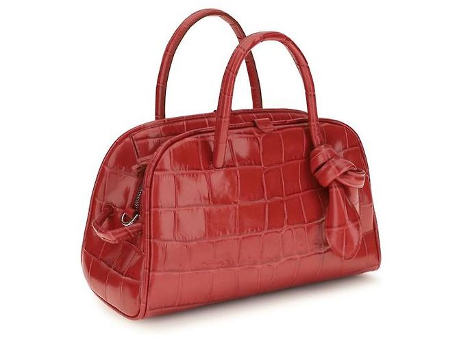 Jacquemus Sac à main Bos Taurus en cuir de veau rouge - vue 2