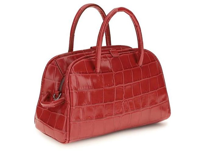 Jacquemus Sac à main Bos Taurus en cuir de veau rouge - vue 3