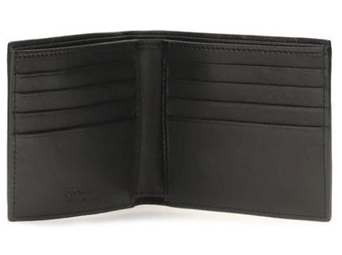 Prada Black Calf Leather Bos Taurus Wallet - view 3