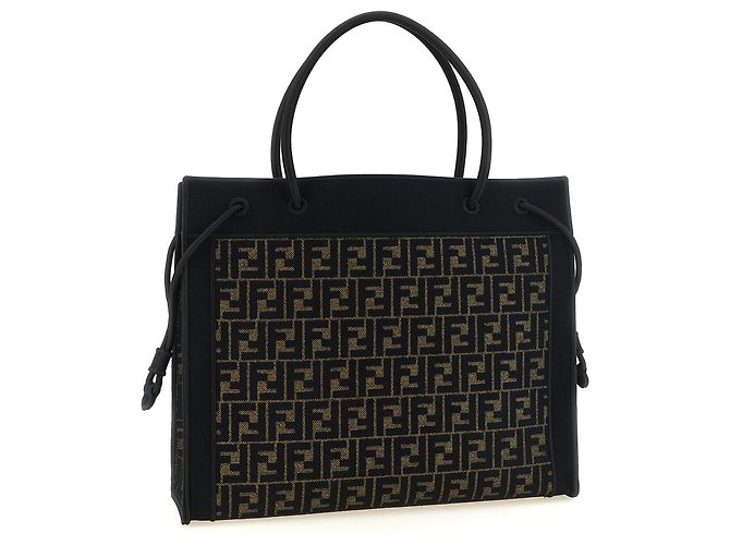 Fendi Baumwolltote Bag in Braun - Ansicht 2