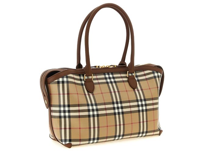 Burberry Borsa tote in cotone beige - vista 2