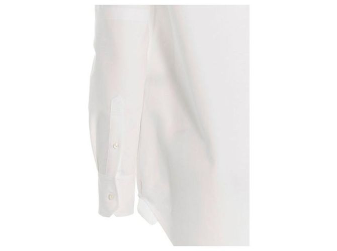 Thom Browne Blusa in cotone Oxford con fiocco - vista 5