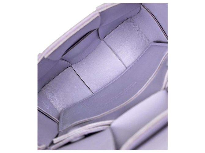 Bottega Veneta Mini Borsa a Tracolla Cassette Viola - vista 11