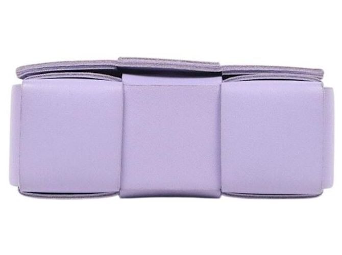 Bottega Veneta Mini Borsa a Tracolla Cassette Viola - vista 4