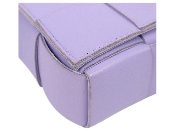 Bottega Veneta Mini Borsa a Tracolla Cassette Viola - vista 5