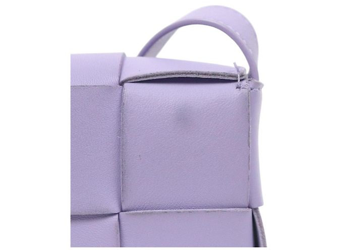 Bottega Veneta Mini Borsa a Tracolla Cassette Viola - vista 7