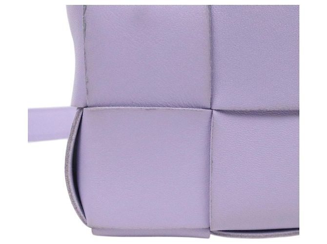 Bottega Veneta Mini Borsa a Tracolla Cassette Viola - vista 8